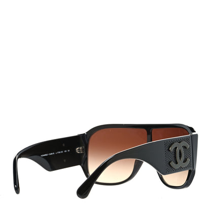 Chanel Acetate Crystal CC Shield 5466-B Sunglasses Brown 4 of 8