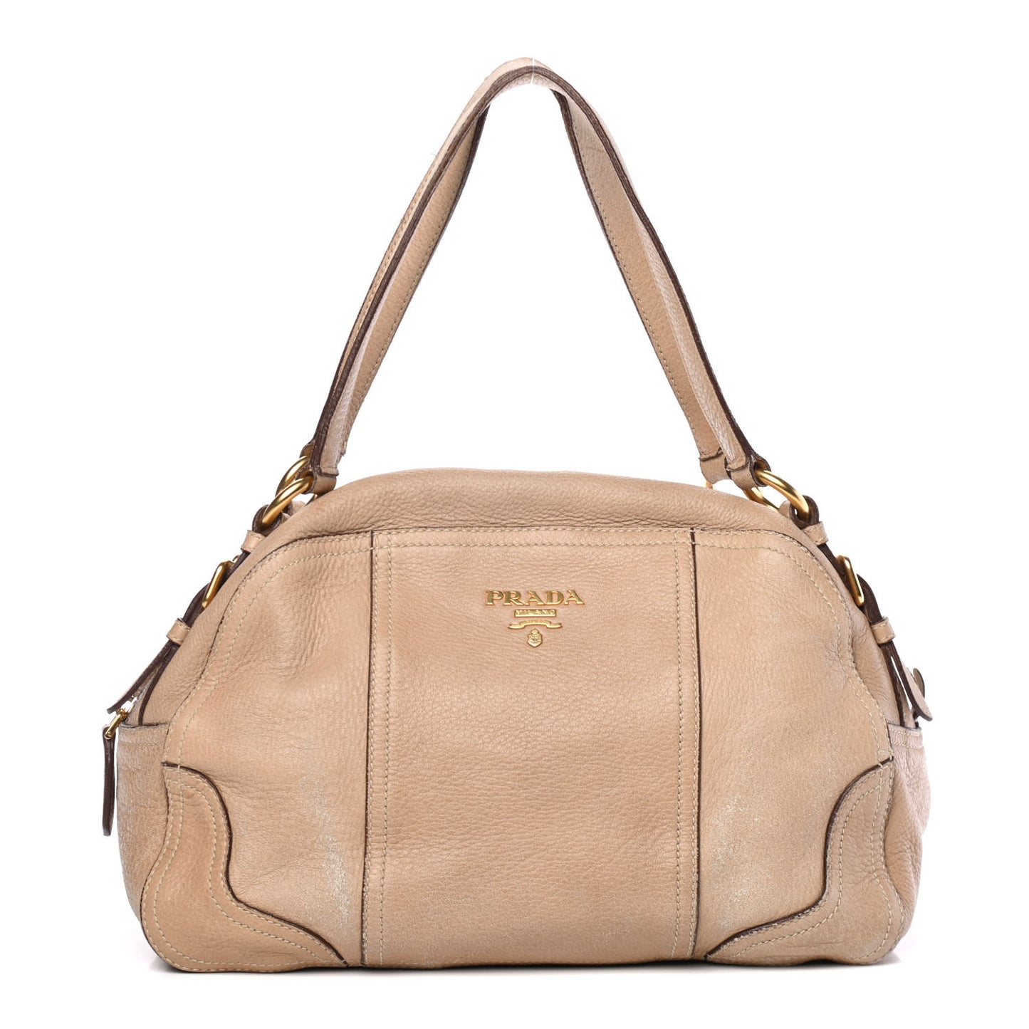 Vitello Daino Shoulder Bag Cammeo