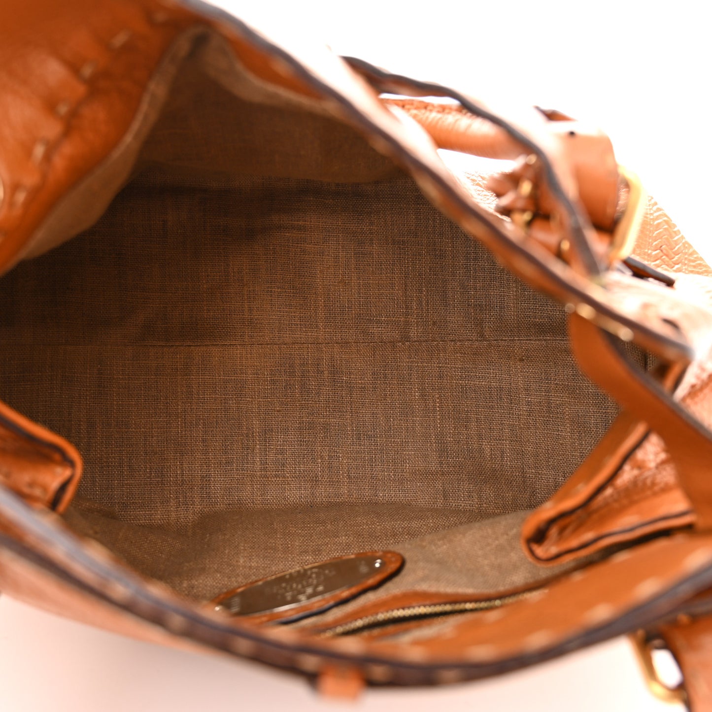 Cuoio Romano Selleria Small Villa Borghese Tote Meile Beige