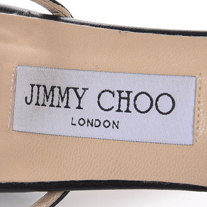 Jimmy Choo Nappa Stingray Tolka Sandals 38.5 Black 9 of 10