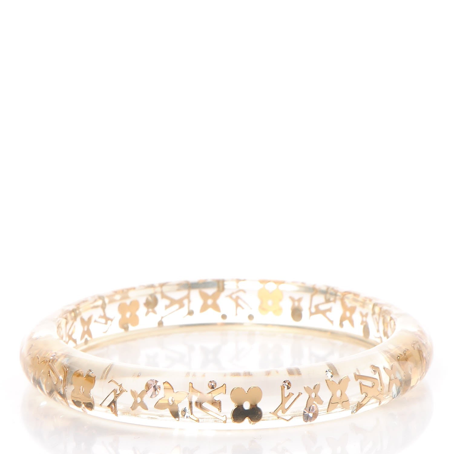 Louis Vuitton Resin Swarovski Medium Inclusion Bracelet PM Transparent 3 of 4