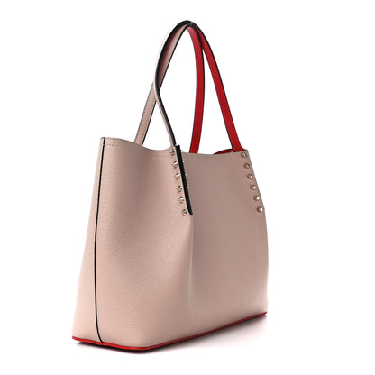 Christian Louboutin Calfskin Spiked Small Cabarock Shopper Tote Rose De Chine 3 of 10