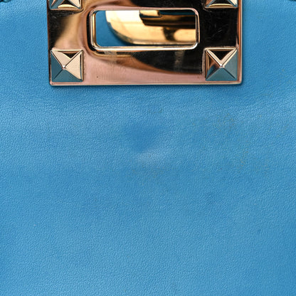 Valentino Garavani Vitello Small Rockstud Double Handle Tote Parrot 14 of 14