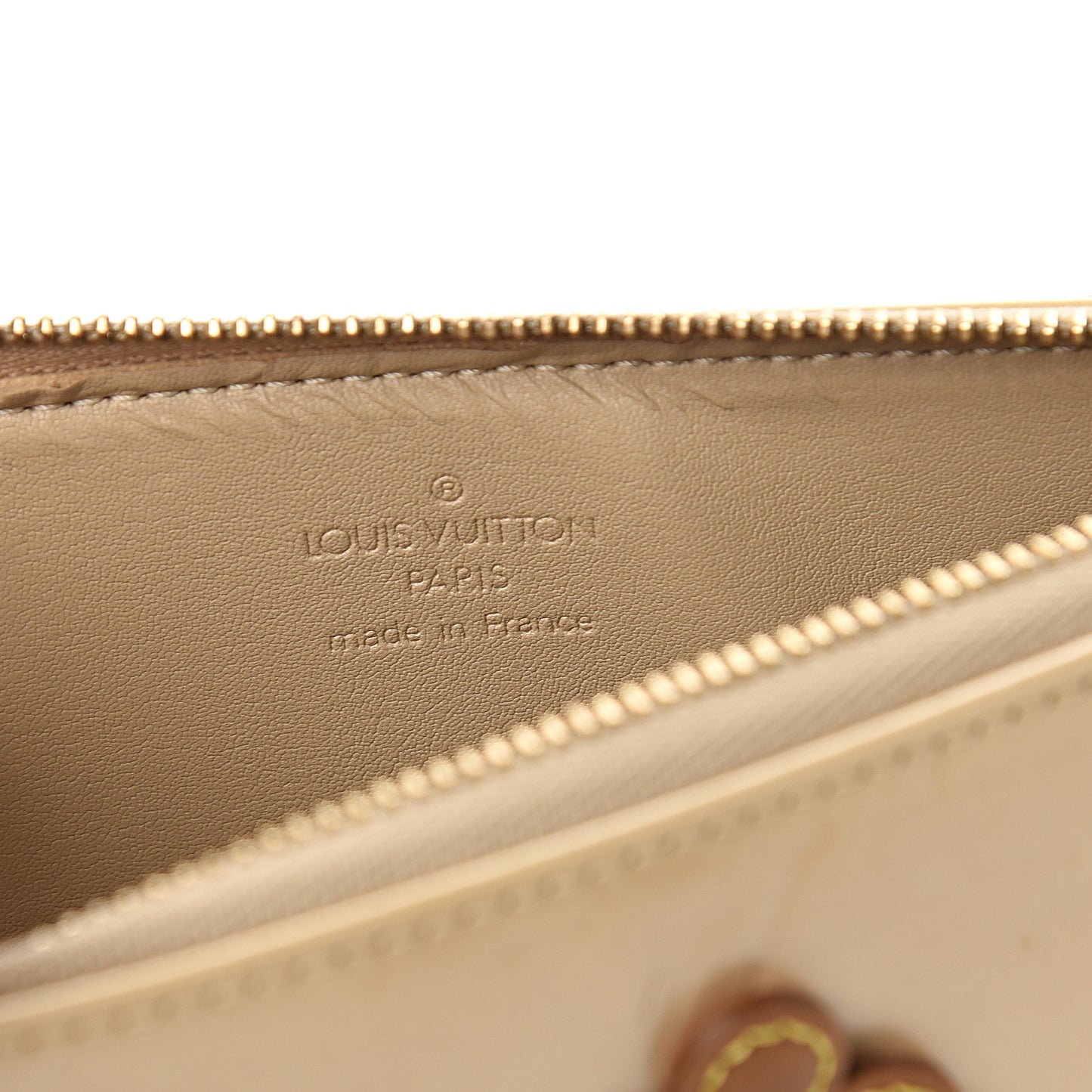 Vernis Lexington Fleurs Pochette Beige