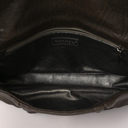 Chanel Distressed Lambskin Lady Braid Flap Brown 5 of 13