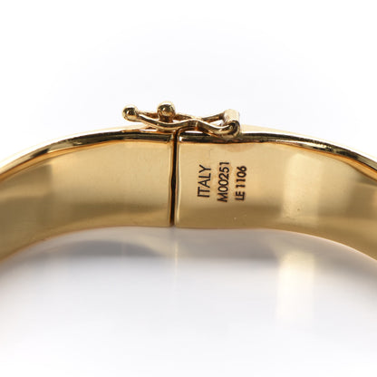 Louis Vuitton Brass Monogram Nanogram Cuff S Gold 4 of 5