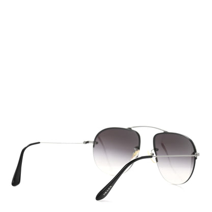 Prada Metal Aviator Sunglasses SPR58O Silver Black 4 of 8