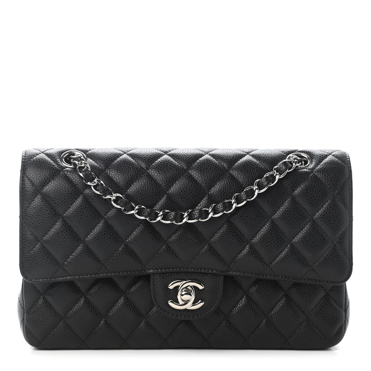 Chanel Caviar Quilted Medium Double Flap Black 1 of 9