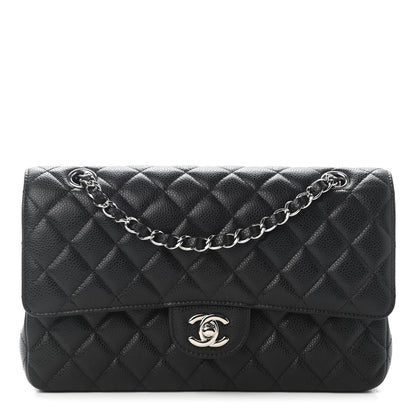 Chanel Caviar Quilted Medium Double Flap Black 1 of 9