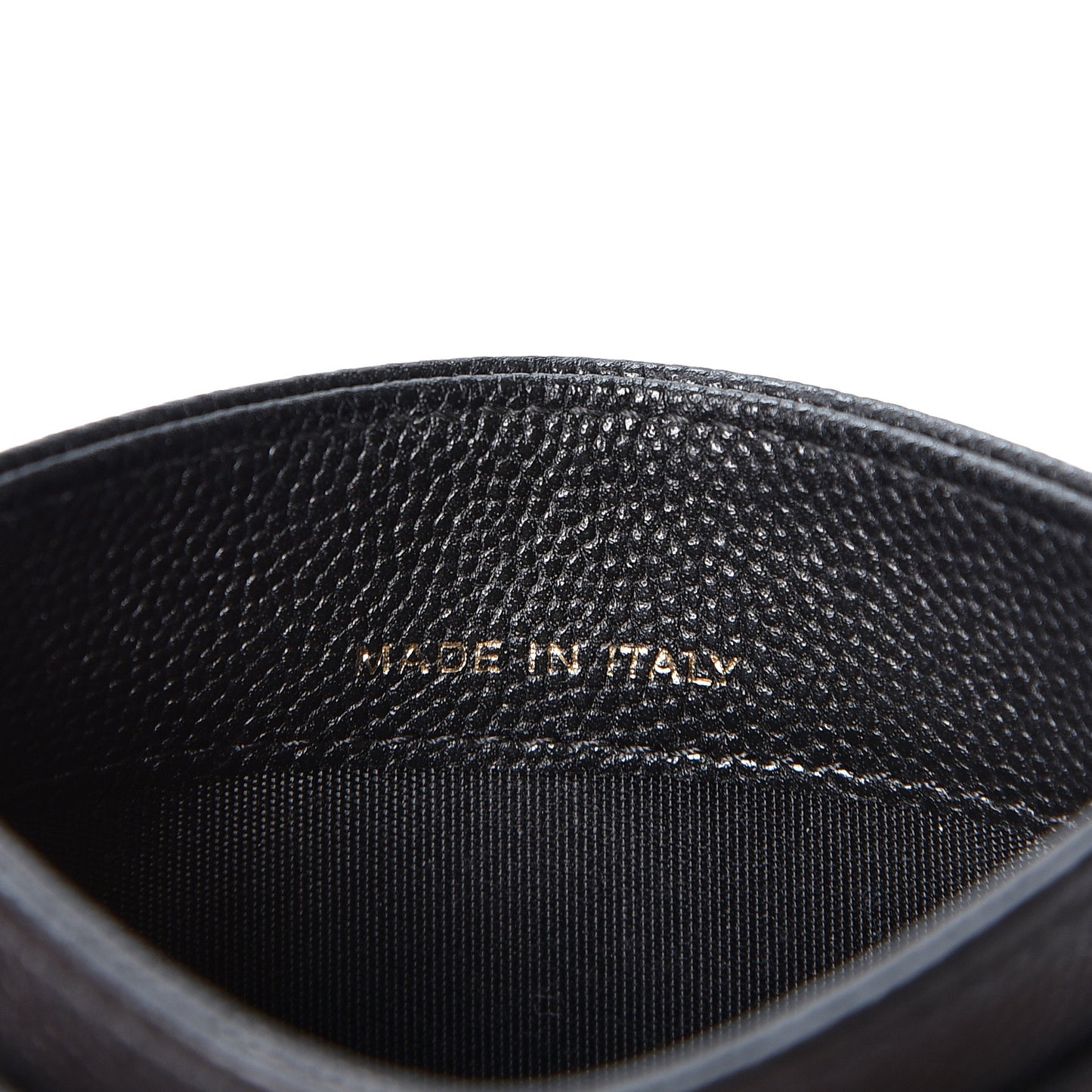 Caviar Camellia Embossed Card Holder Black