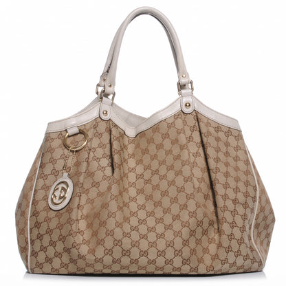 Gucci Monogram Large Sukey Tote Off White 1 of 9