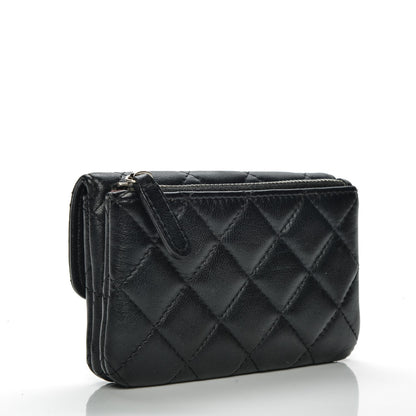 Chanel Lambskin Quilted Coin Purse Black 3 of 7