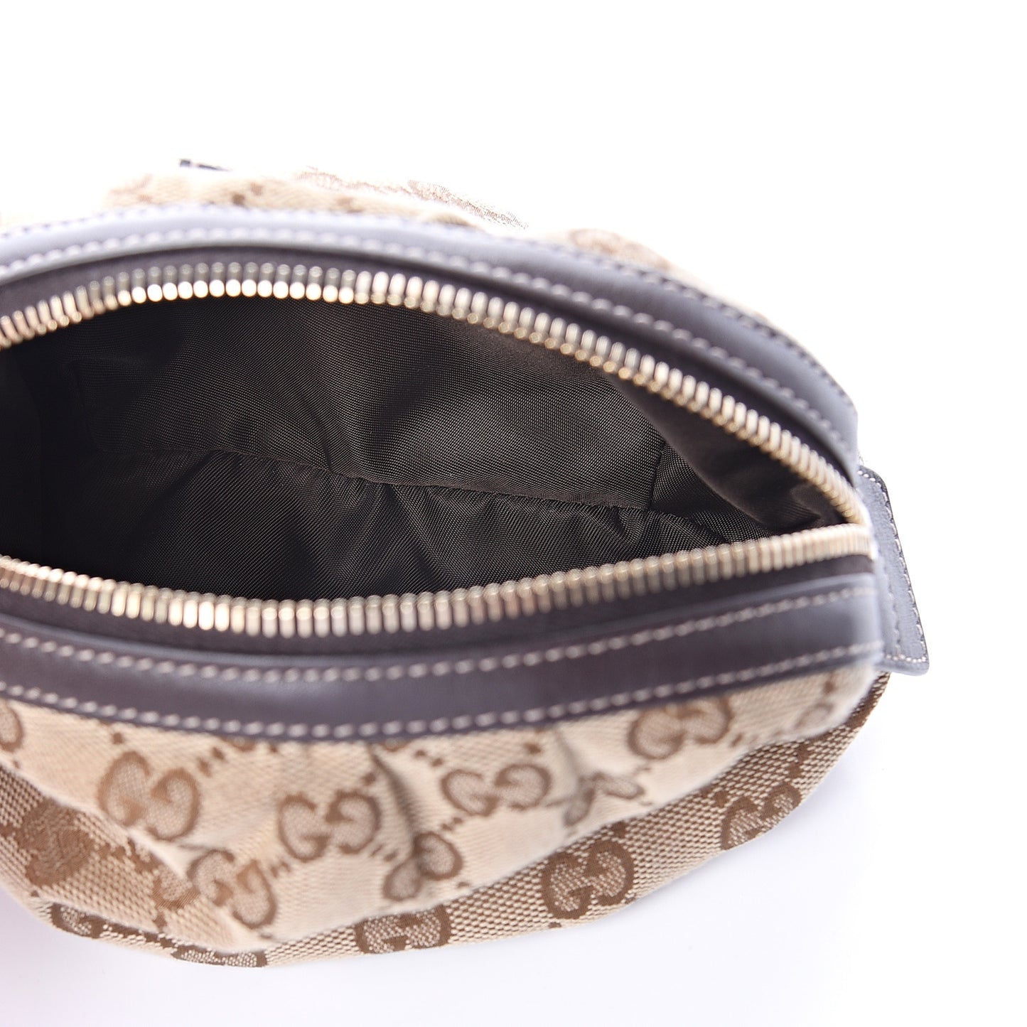 Monogram Medium Bamboo Cosmetic Case Dark Brown