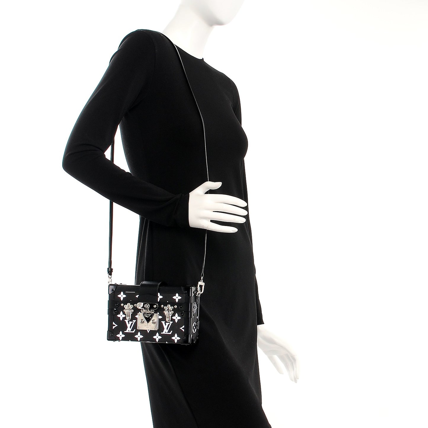 Reflective Petite Malle Black