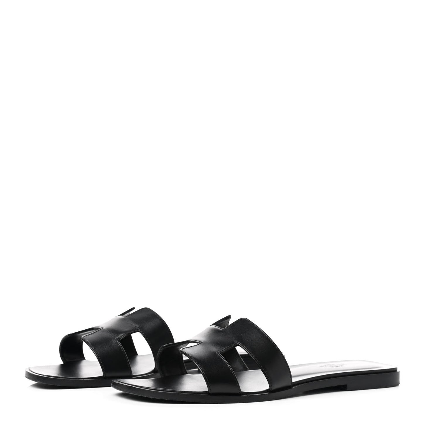 Box Calfskin Oran Sandals 40.5 Black
