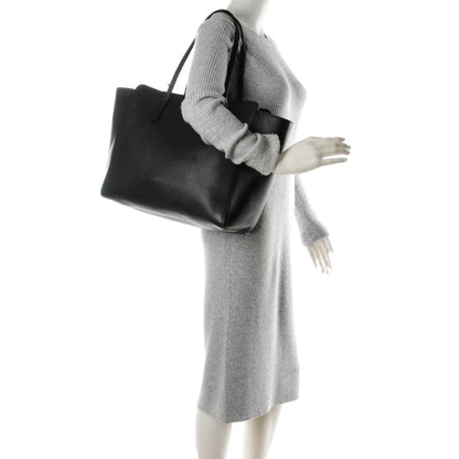 Gucci Pebbled Calfskin Medium Swing Tote Black 2 of 6