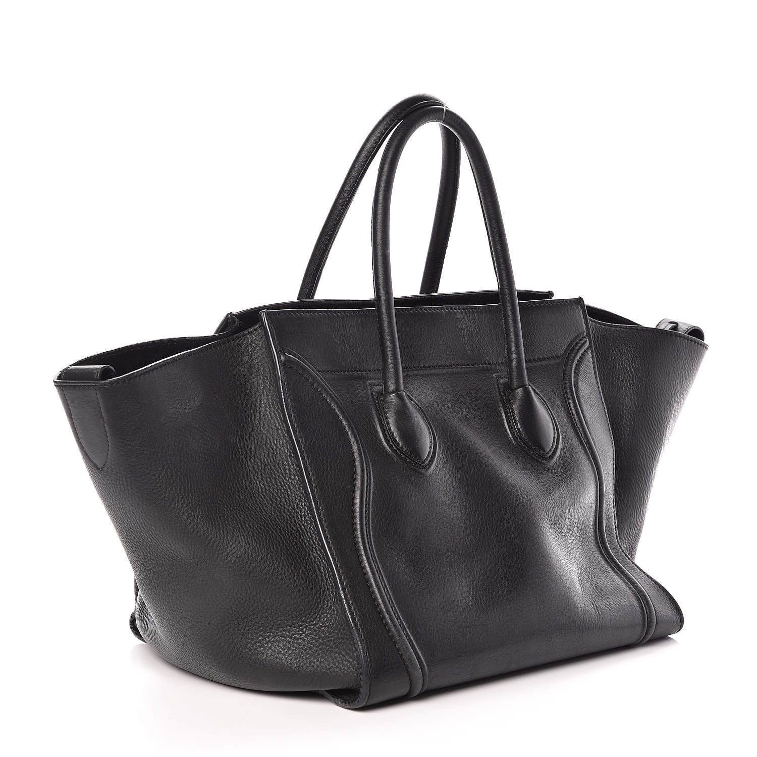 Celine Smooth Calfskin Medium Phantom Luggage Black 3 of 10