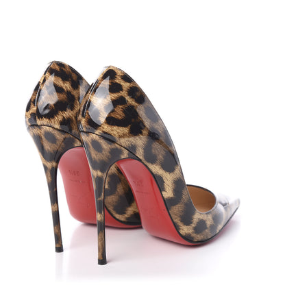 Christian Louboutin Patent Leopardino So Kate 120 Pumps 36.5 Brown 4 of 11