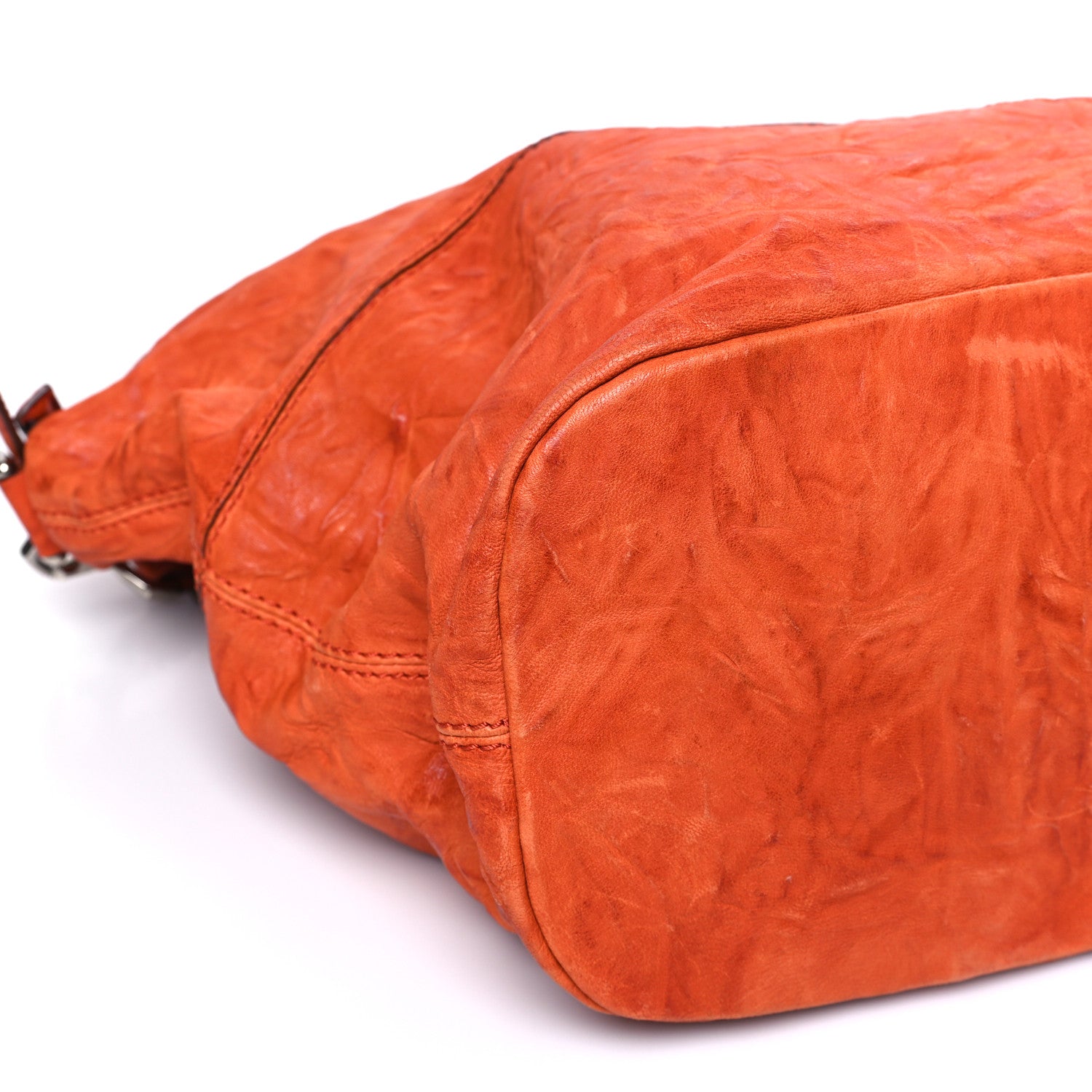 Givenchy Wrinkled Lambskin Large Nightingale Orange 7 of 8
