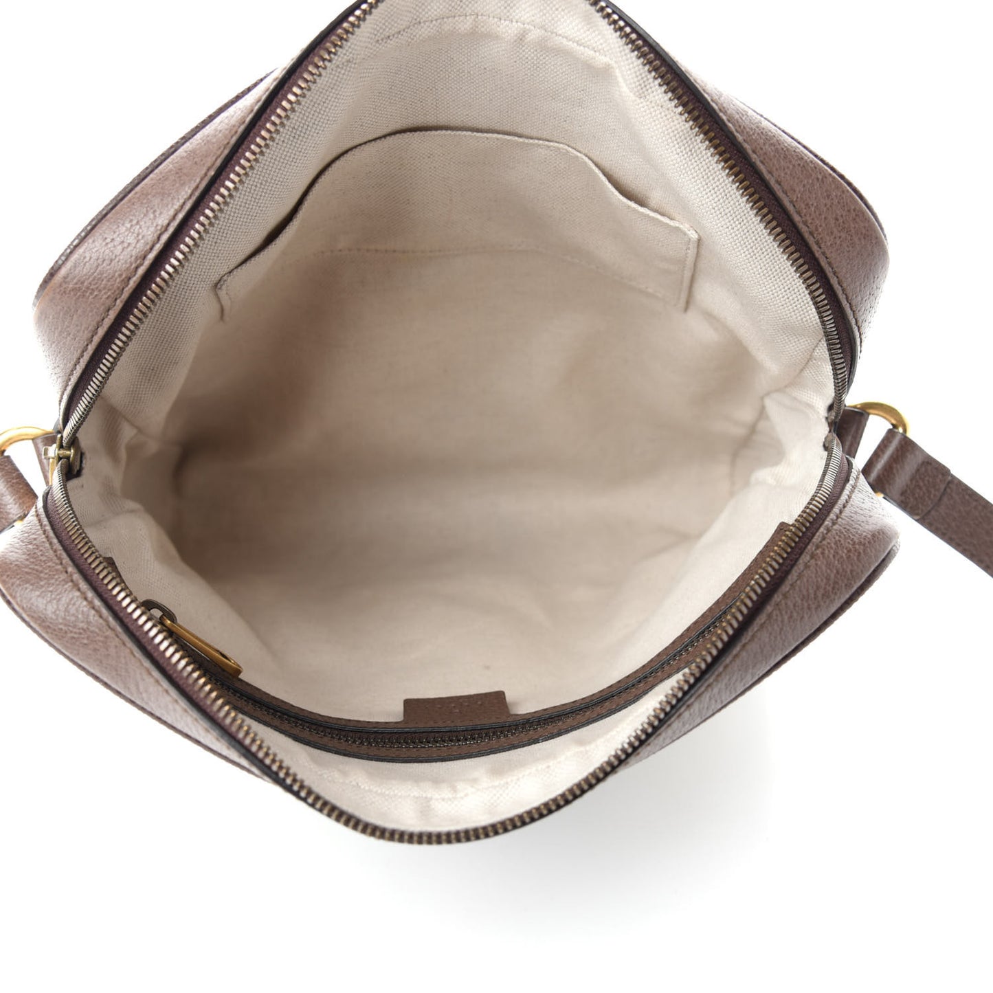 GG Supreme Monogram Web Medium Ophidia Messenger Bag Brown