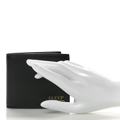 Gucci Plutone Calfskin Logo Bi-Fold Wallet Black 2 of 8