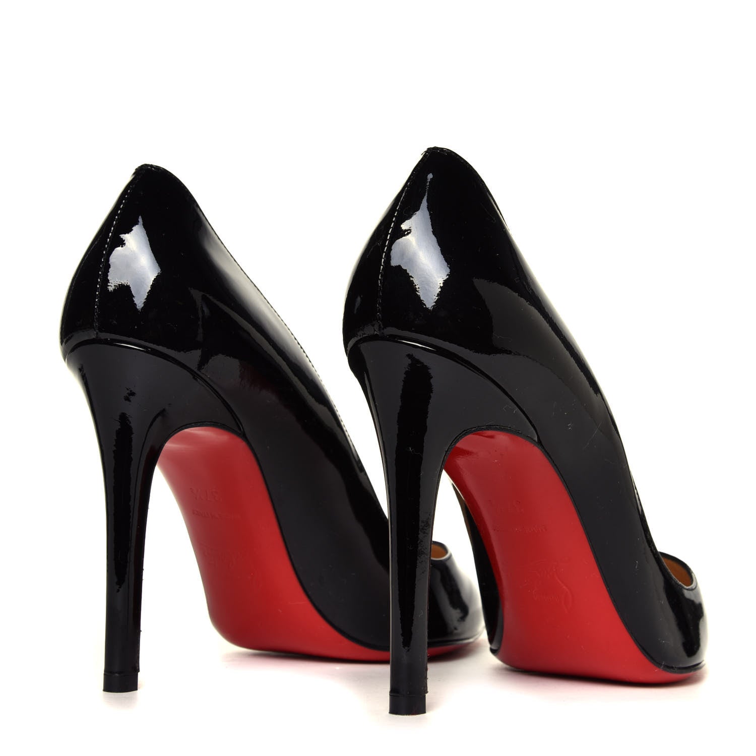 Christian Louboutin Patent Pigalle 100 Pumps 37.5 Black 6 of 12