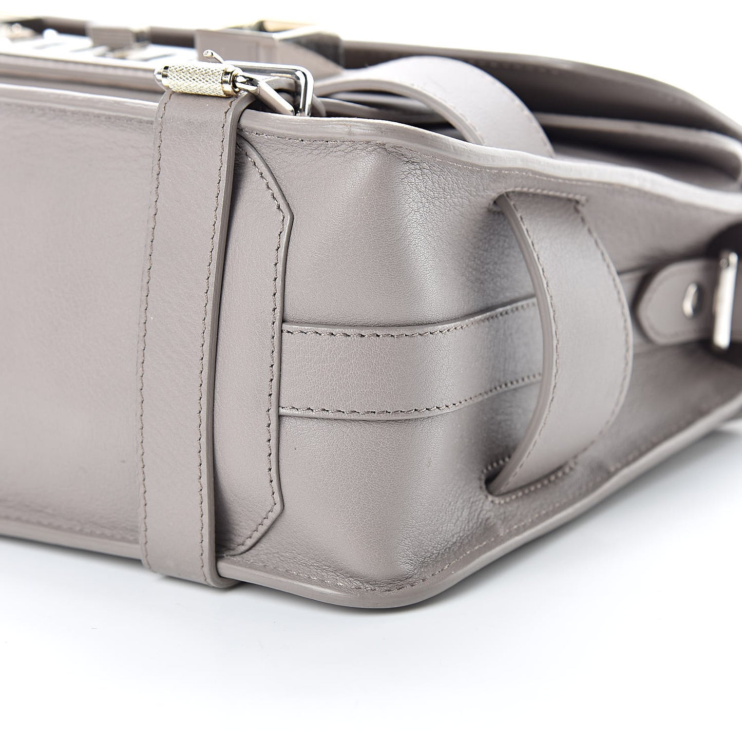 Smooth Calfskin PS11 Classic Shoulder Bag Mushroom