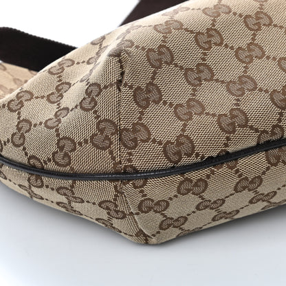 Gucci Monogram Medium Half Moon Hobo Dark Brown 8 of 9