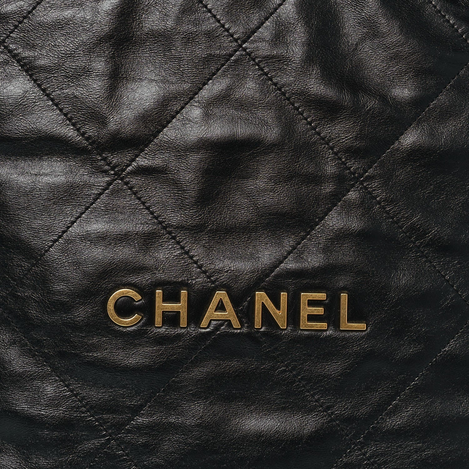 Chanel Shiny Calfskin Quilted Small Chanel 22 Black 8 of 12