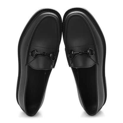 Gucci Rubber Enamel Horsebit Mens Loafers 9 Black 2 of 11