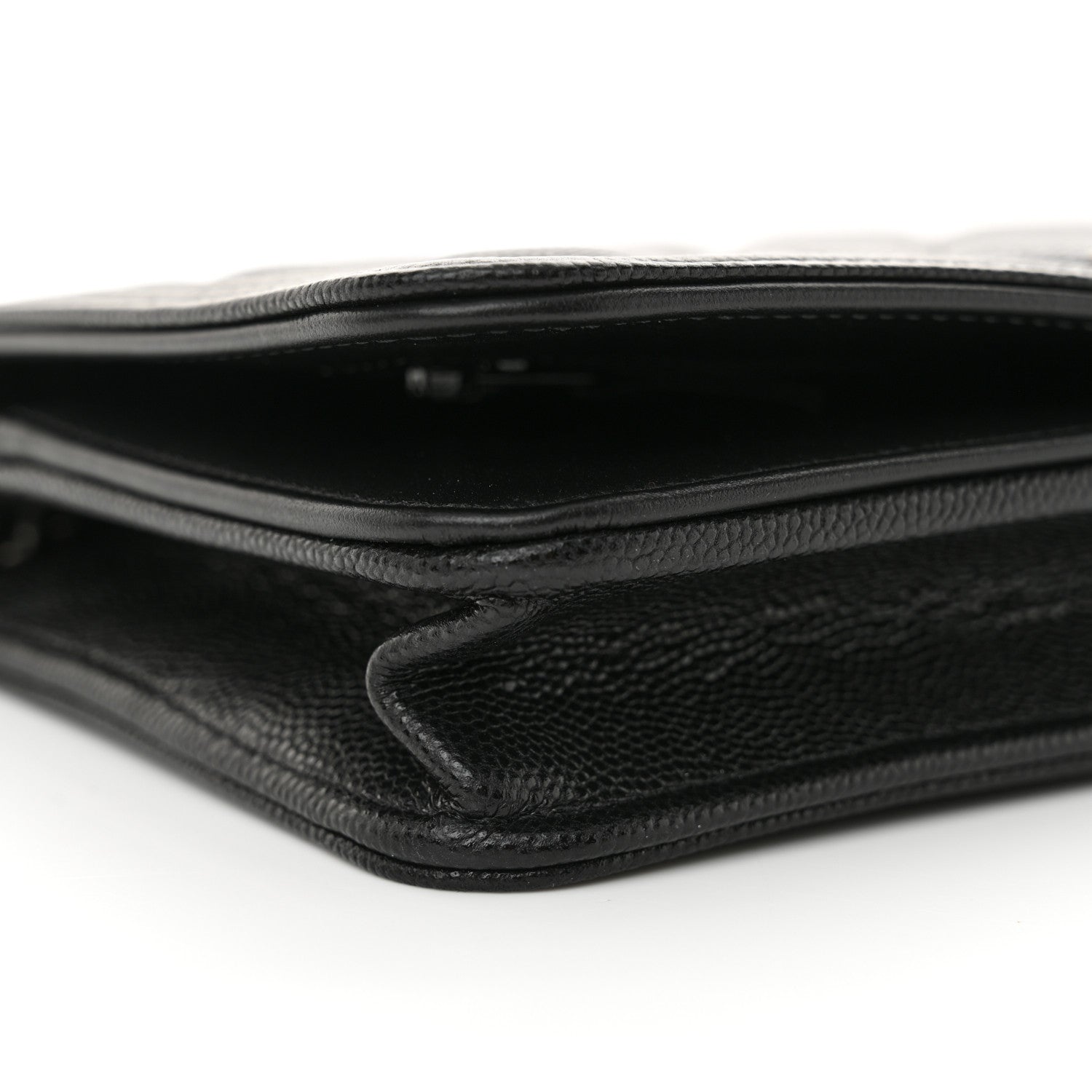 Chanel Caviar Quilted Boy Wallet On Chain WOC Black 11 of 13