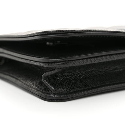 Chanel Caviar Quilted Boy Wallet On Chain WOC Black 11 of 13