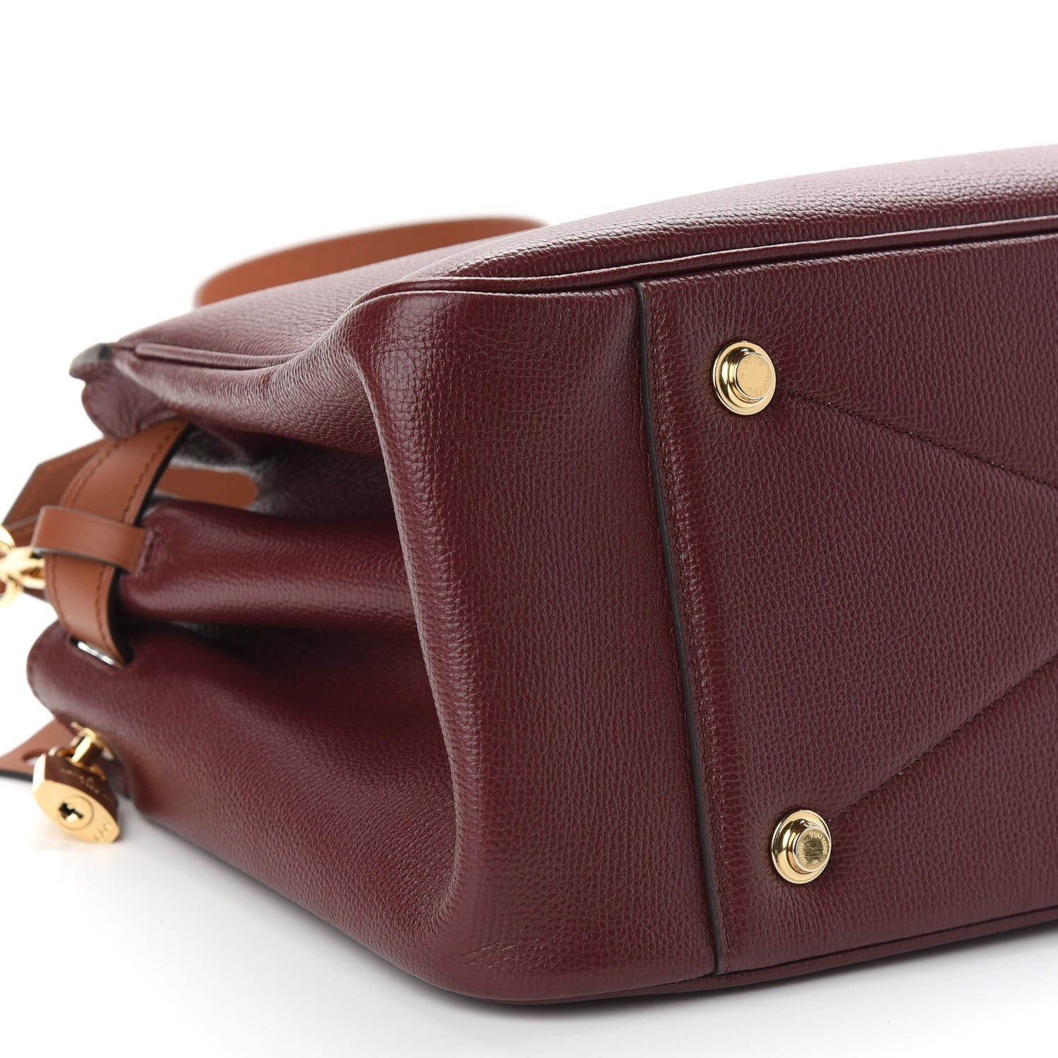 Louis Vuitton Calfskin All Set Bordeaux Tan 12 of 13