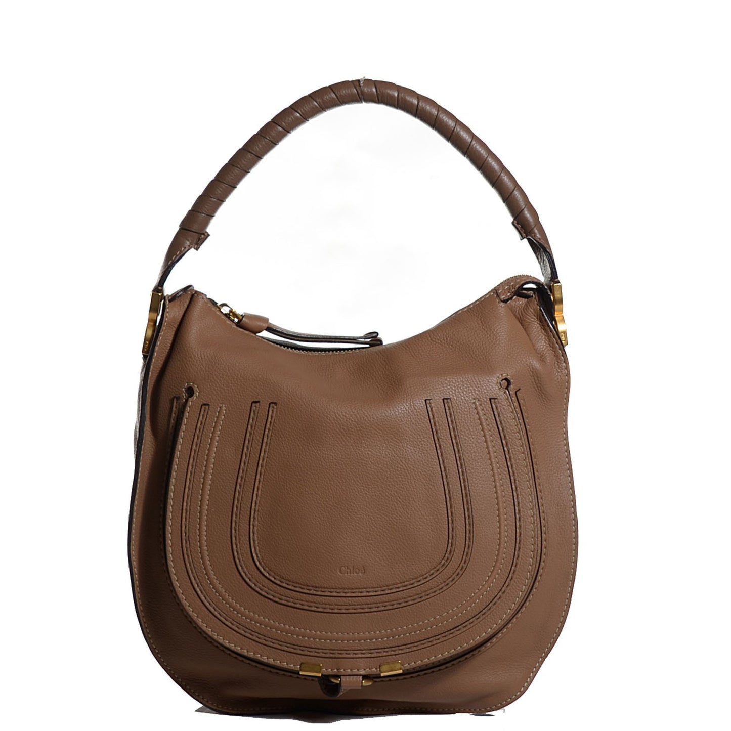 Calfskin Medium Marcie Hobo Nut
