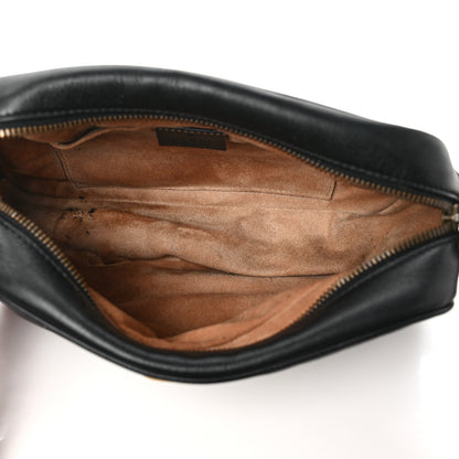 Gucci Calfskin Matelasse Small GG Marmont Chain Shoulder Bag Black 4 of 11