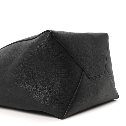 Celine Soft Grained Calfskin Small Belt Cabas Phantom Black 9 of 10
