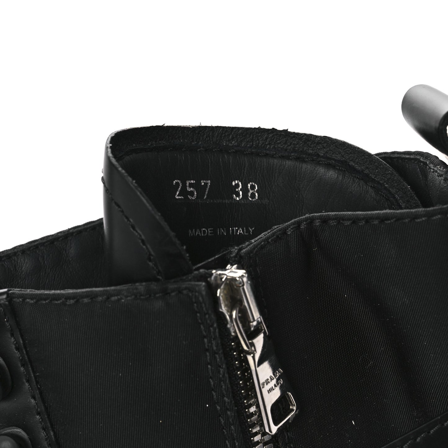 Spazzolato Rois Re-Nylon Metal Triangle Logo Monolith Pouch Pocket 55mm Tall Combat Boots 38 Black