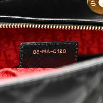 Christian Dior Lambskin Cannage Large Lady Dior Black 7 of 13