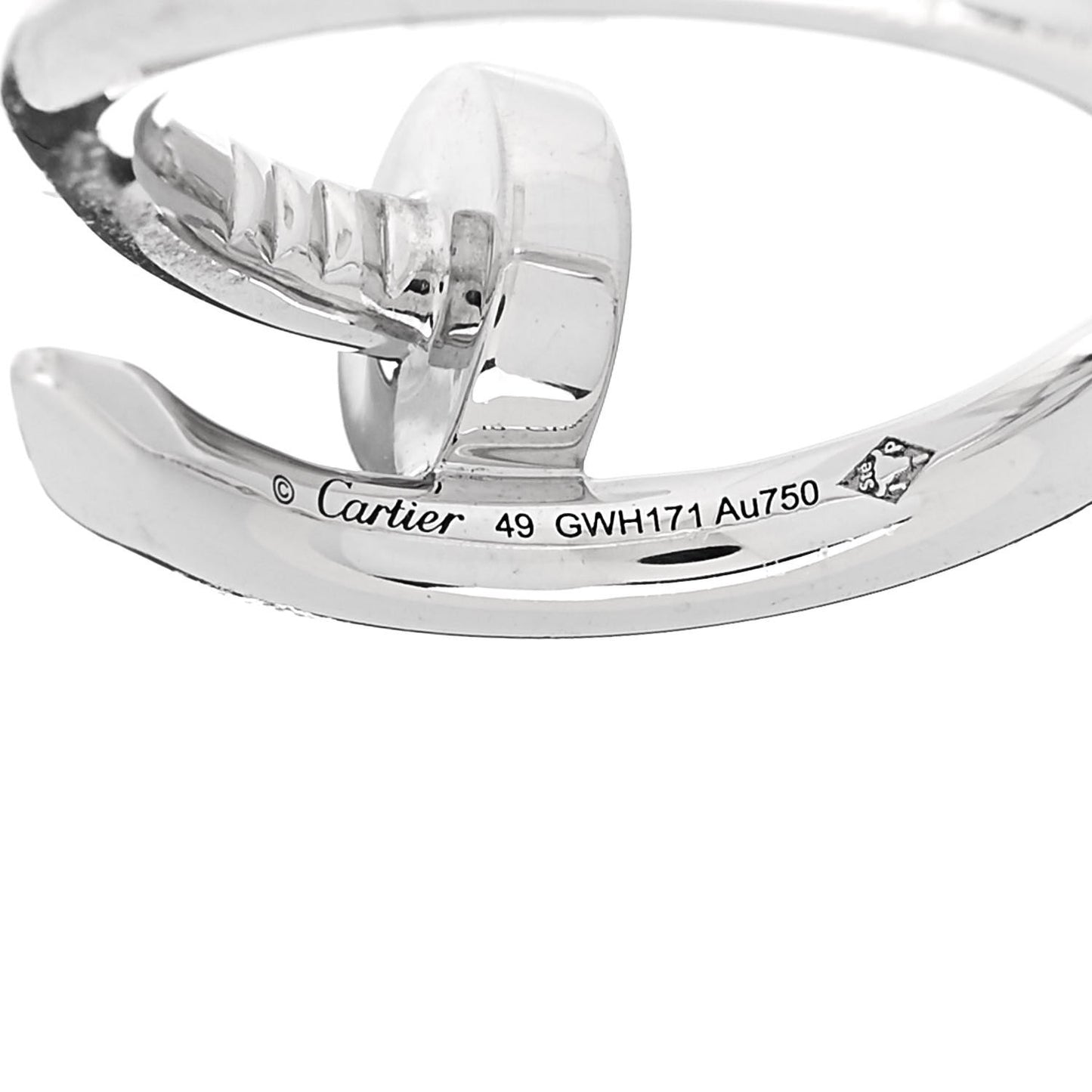 18K White Gold Juste Un Clou Ring 49 5