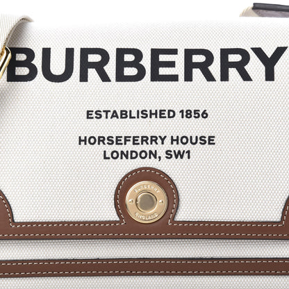 Burberry Canvas Horseferry Print Note Crossbody Bag Natural Tan 10 of 10