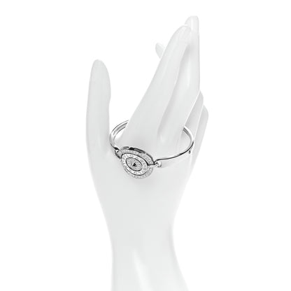 Bulgari 18K White Gold Diamond Astrale Cerchi Bangle Bracelet 16 2 of 5