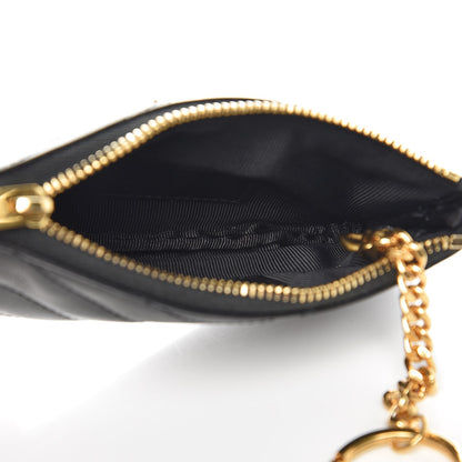 Saint Laurent Calfskin Matelasse Monogram Key Pouch Black 7 of 8