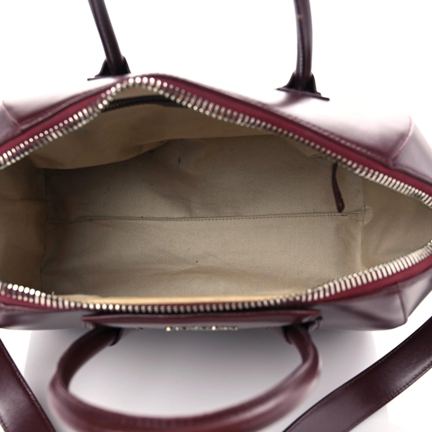 Shiny Lord Calfskin Medium Antigona Burgundy