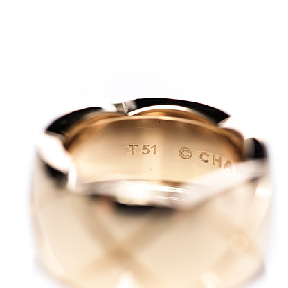 Chanel 18K Yellow Gold Medium Coco Crush Ring 51 5.75 3 of 7
