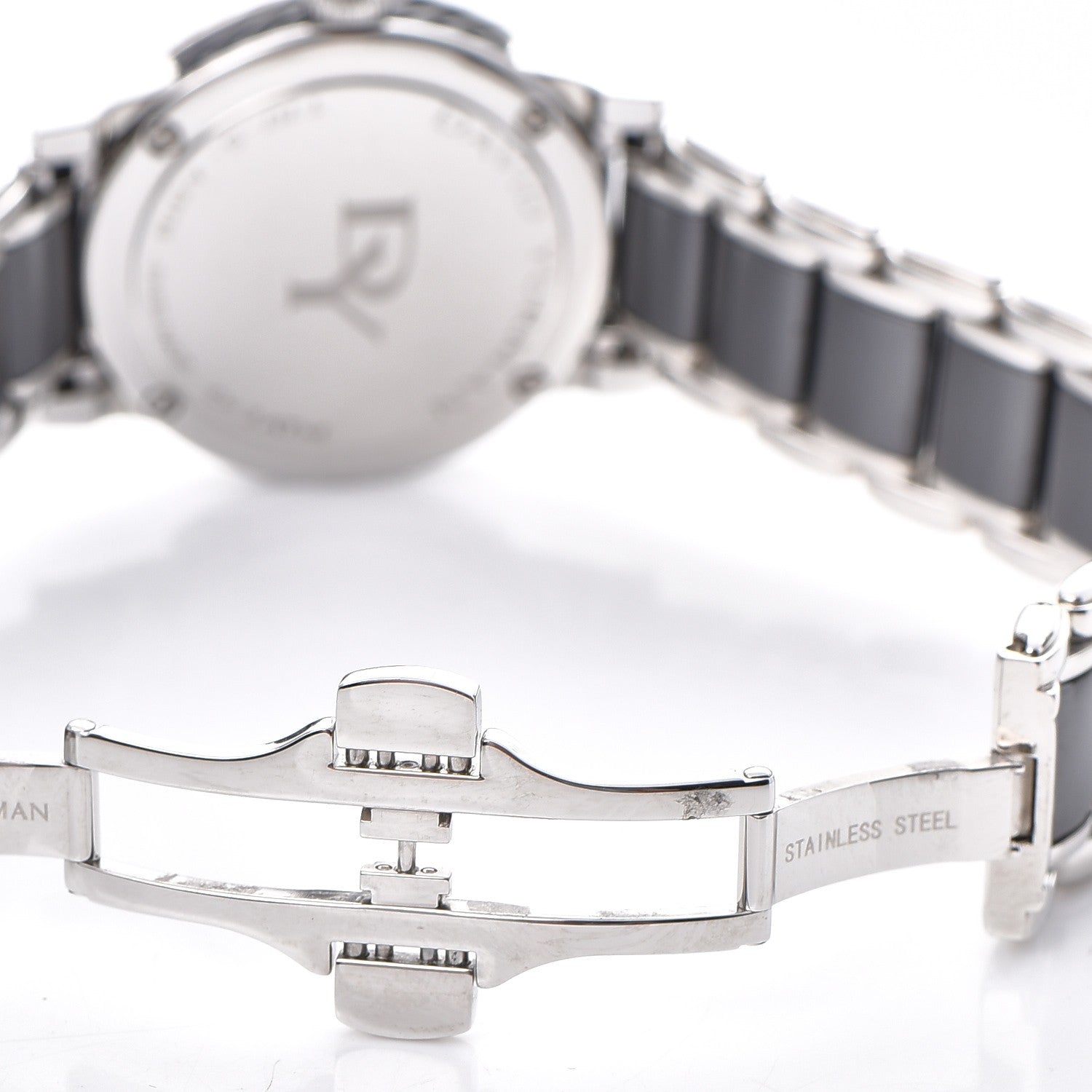 David Yurman Stainless Steel Ceramic Diamond Bezel 30mm Classic Quartz Watch Black 7 of 8