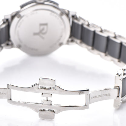 David Yurman Stainless Steel Ceramic Diamond Bezel 30mm Classic Quartz Watch Black 7 of 8