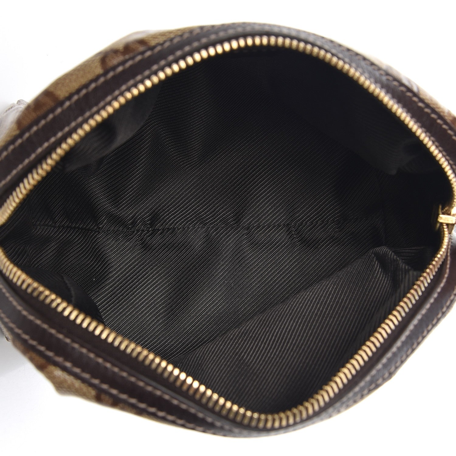 Gucci Crystal Monogram Duchessa Cosmetic Case Dark Brown 5 of 9