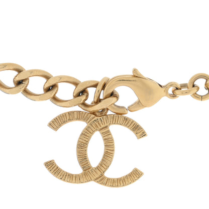 Chanel Metal Crystal CC Long Necklace Gold 4 of 5