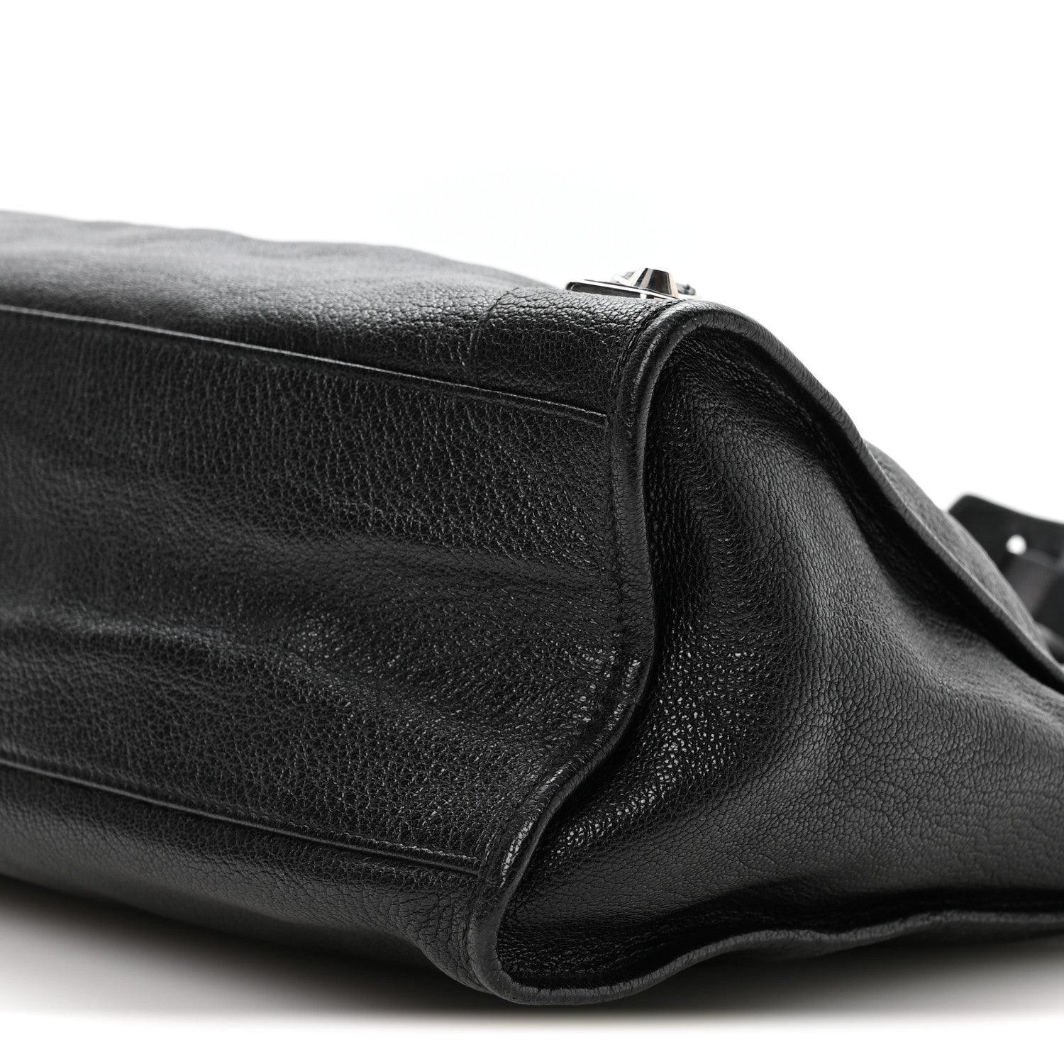 Balenciaga Chevre Silver Metallic Edge Hardware City Black 10 of 11