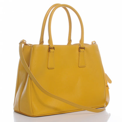 Prada Saffiano Lux Medium Tote Mimosa 4 of 10